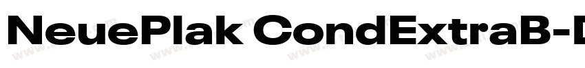 NeuePlak CondExtraB字体转换
